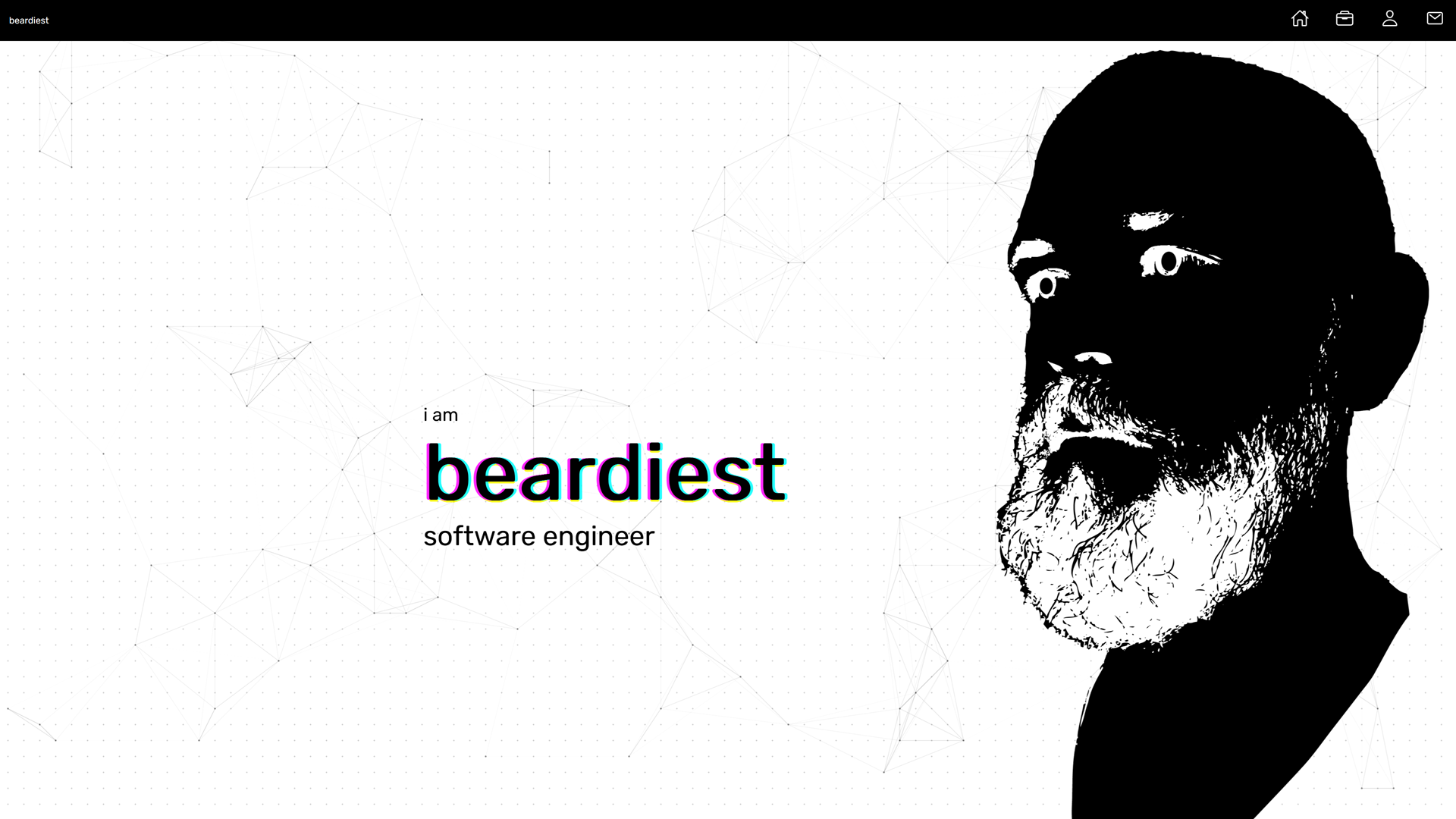 Screenshot of the beardiest.com project page and interface.